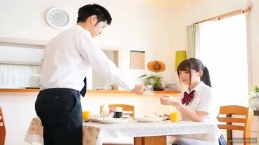 The kind sister pleases her teenage brother